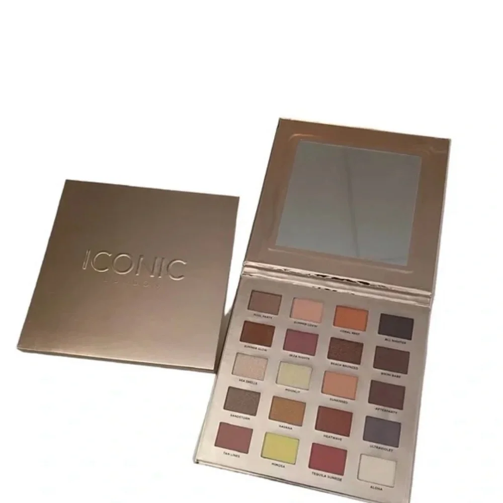 ICONIC London Eyeshadow Palette — Gold, Pink, Orange, Purple, Yellow, Bronze